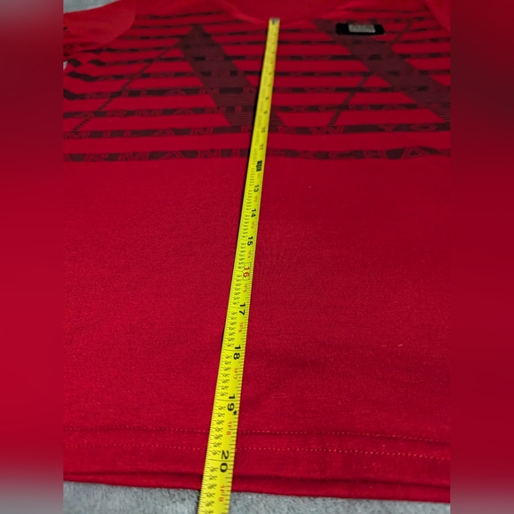 AX Armani exchange V neck tee size small in red - Picture 6 of 6